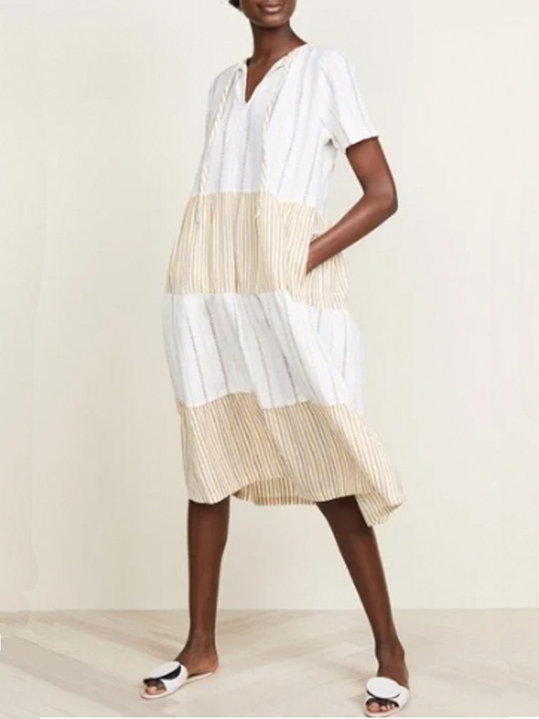 Ace & Jig Daze Midi Dress In Ambrosia And Canyon Xs